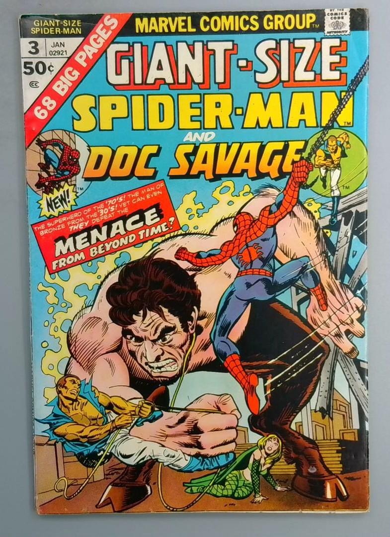 Giant-Size Spider-Man #3 FN FN Doc Savage Marvel 1975 LN1
