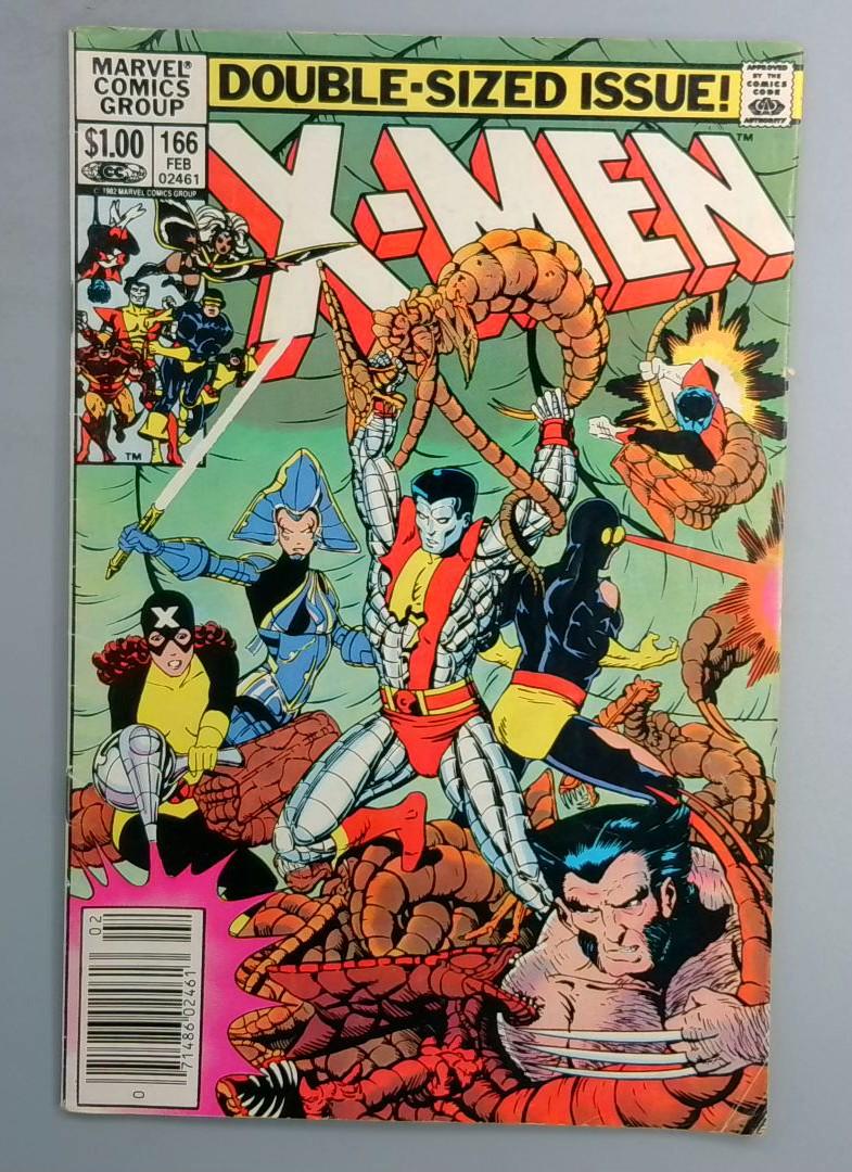Uncanny X-Men #166 1st Lockheed NEWSSTAND Marvel 1983 LN1