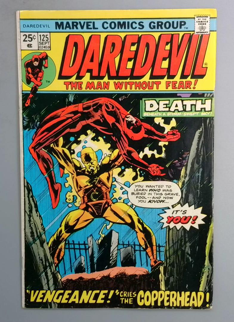 Daredevil #125 Death of Copperhead Marvel 1975 LN1