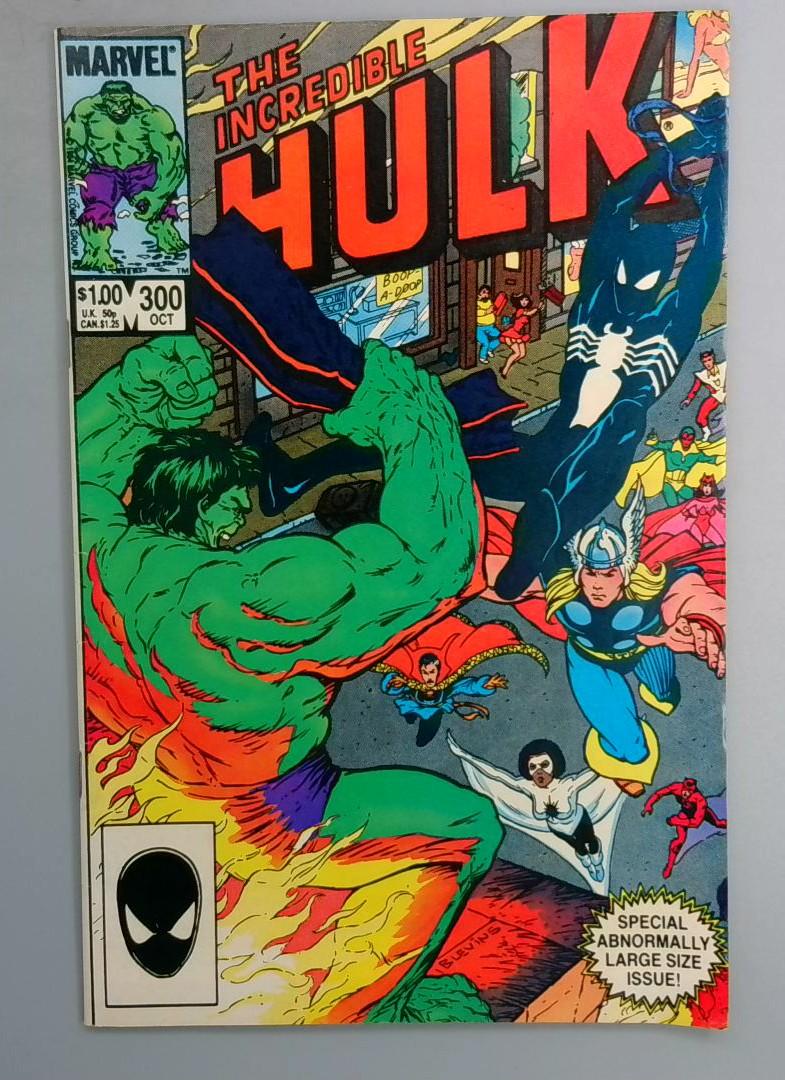 Incredible Hulk #300 Spider-Man in black costume Marvel 1984 LN1