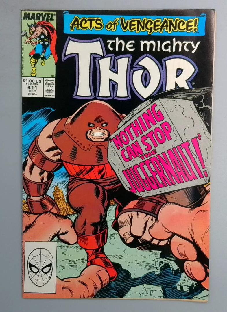 Thor #411 VF 1st New Warriors Marvel Comics 1989 LN1