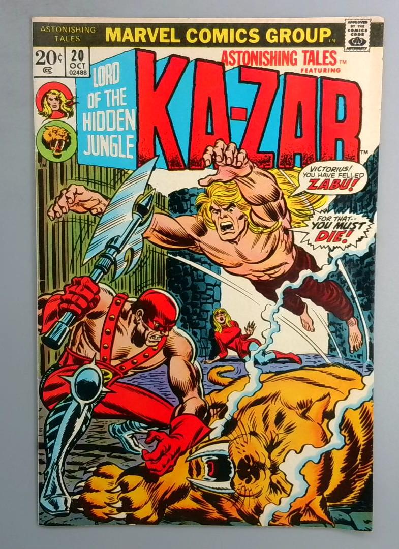 Astonishing Tales #20 VF Final Ka-Zar Marvel 1973 LN1