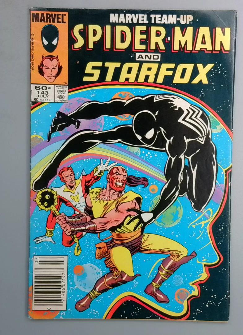 MARVEL TEAM-UP #143 Starfox NEWSSTAND Marvel 1984