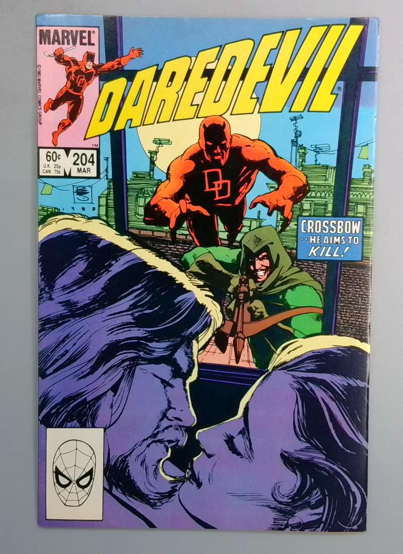 DAREDEVIL #204 1st Crossbow (Jason Praed) Marvel 1984 LN1