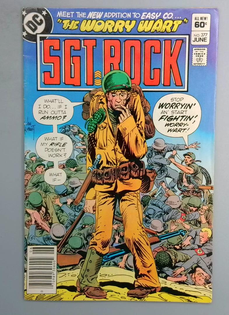 SGT. ROCK #377 NEWSSTAND EDITION DC 1983 LN1
