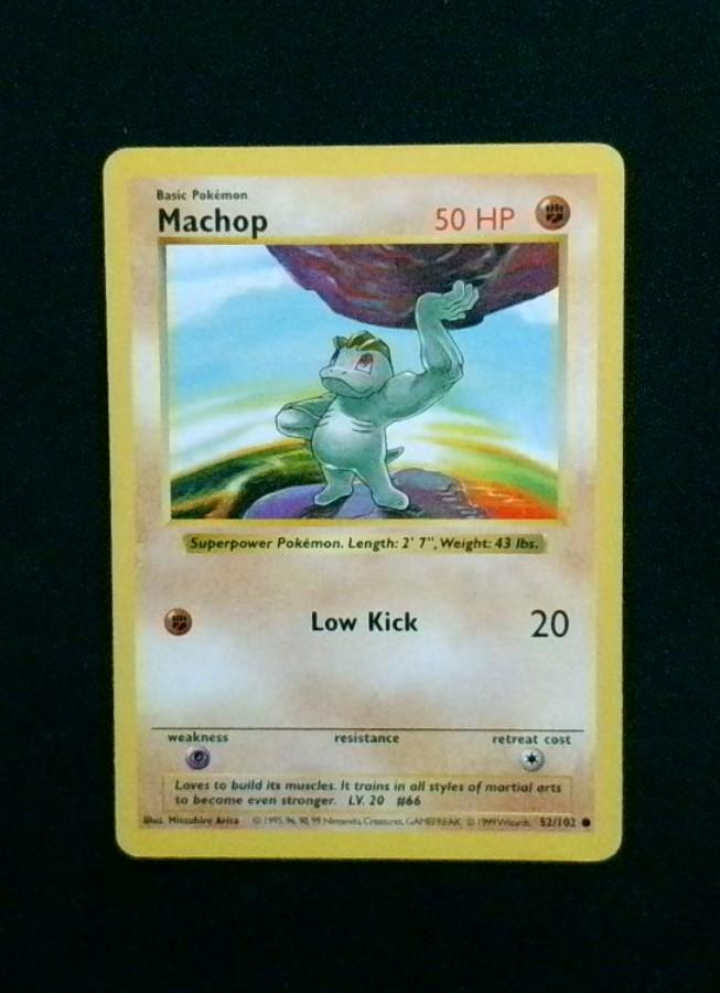 Machop - Base Set - 52/102 - Uncommon - 1999 Shadowless