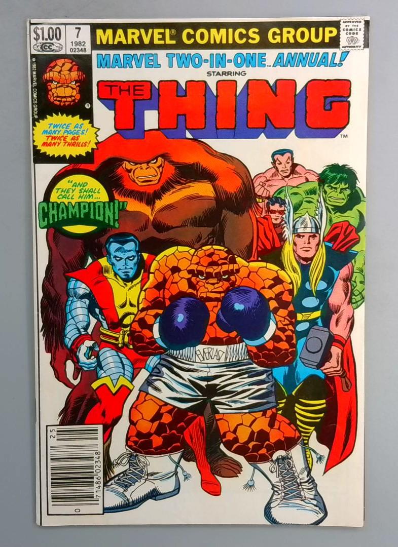 Marvel Two-In-OneANNUAL #7 FN 1st Power Gem NEWSSTAND Marvel 1982 SN2