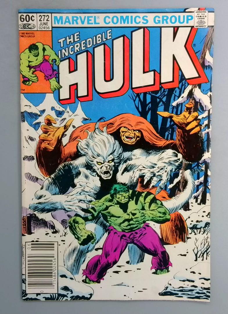 Incredible Hulk #272 Newsstand 2nd Rocket Racoon Marvel 1982 SN2