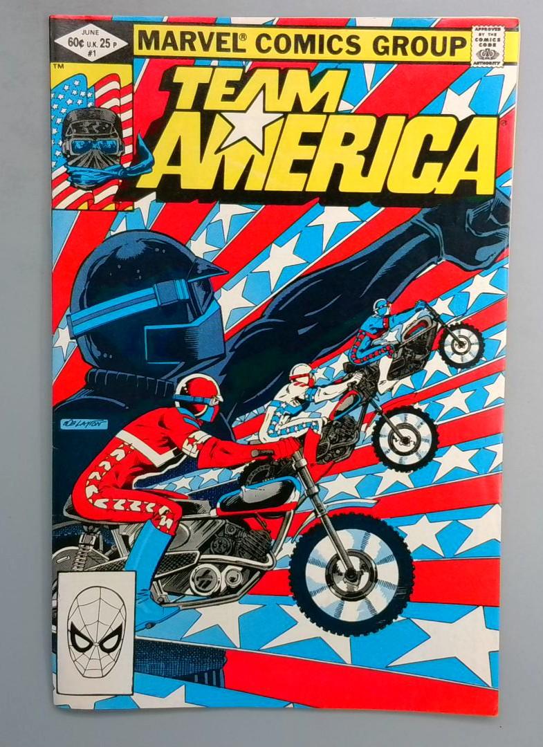 Team America #1 VF Origin/Ideal Toy tie-in DIRECT EDITION Marvel 1982 SN2