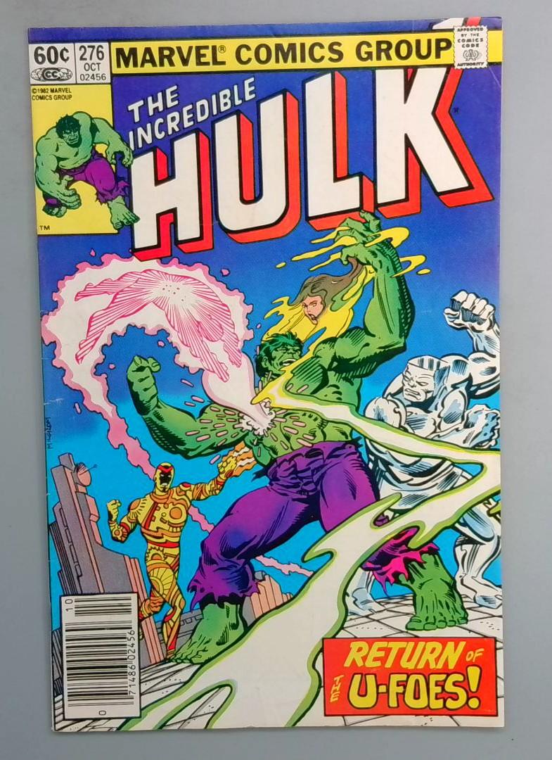 INCREDIBLE HULK #276 NEWSSTAND U-Foes Marvel 1982 SN2