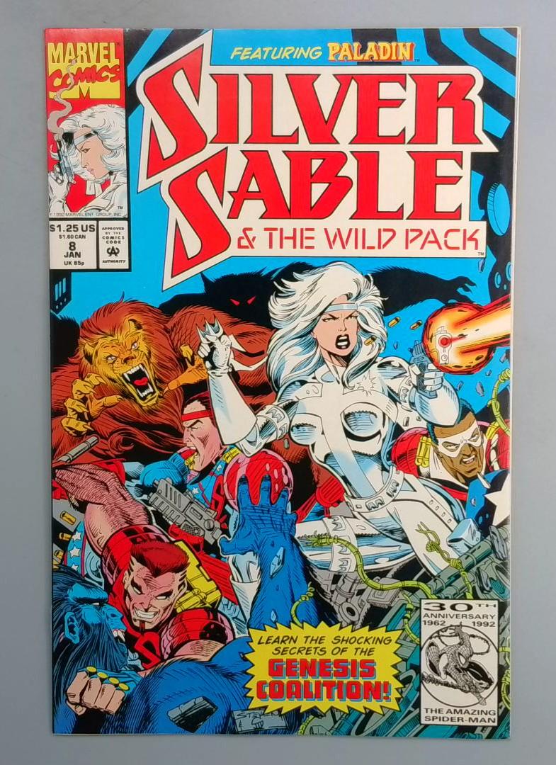 SILVER SABLE & THE WILD PACK #8 NM Marvel 1993