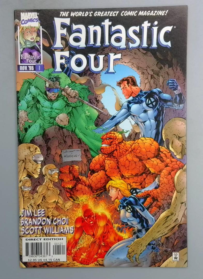 Fantastic Four #1 NM- Variant Second Series Marvel 1996 JR1
