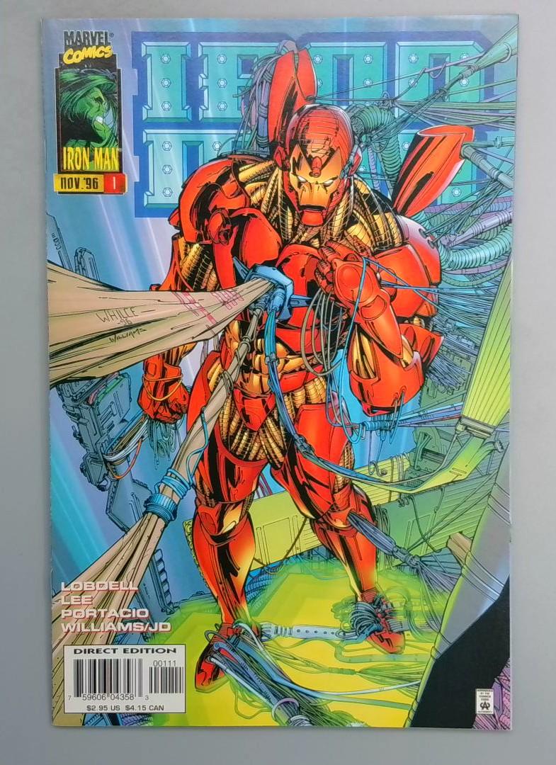 Iron Man #1, NM Whilce Portacio, 2nd Series Marvel, 1996 JR1