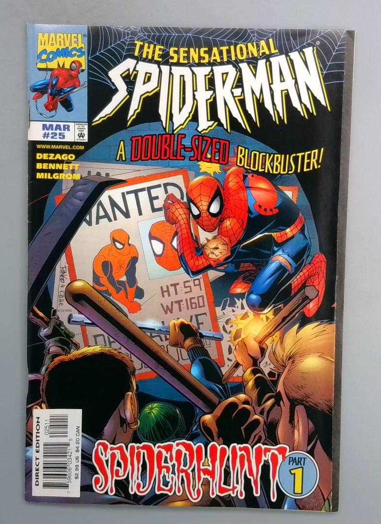 SENSATIONAL SPIDER-MAN #25 Spider Hunt (Part 1) Double Sized Marvel