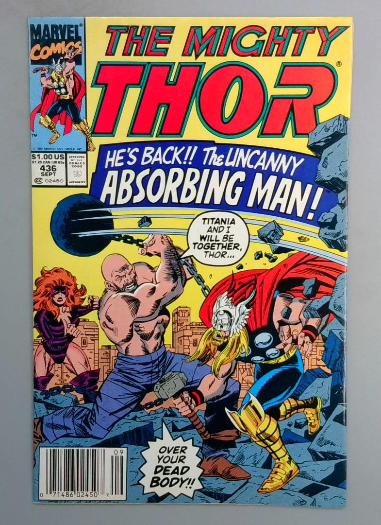 Thor #436 NEWSSTAND Marvel 1991
