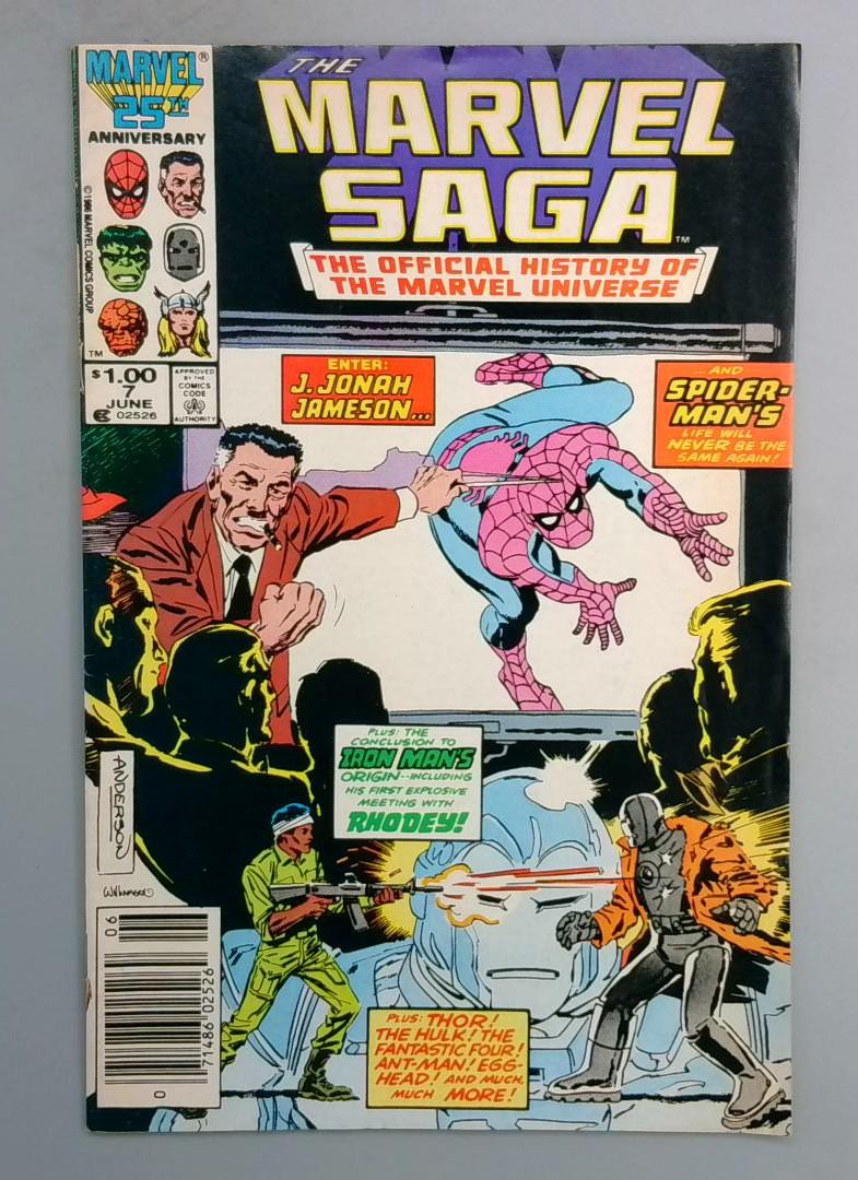 MARVEL SAGA #7 Newsstand Marvel Comics 1985