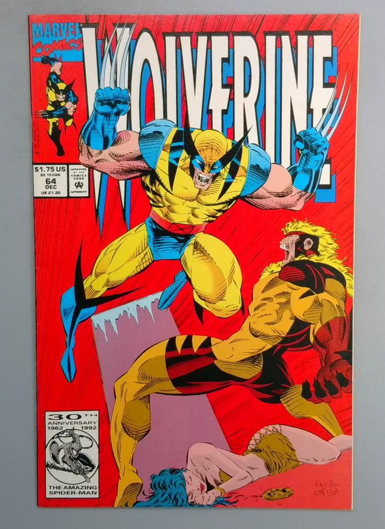 Wolverine #64, NM- Sabretooth Marvel, 1992