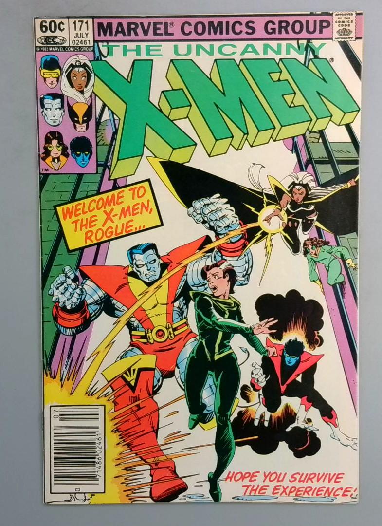 Uncanny X-Men #171 VF- Rogue joins the X-men NEWSSTAND Marvel 1983 TW1