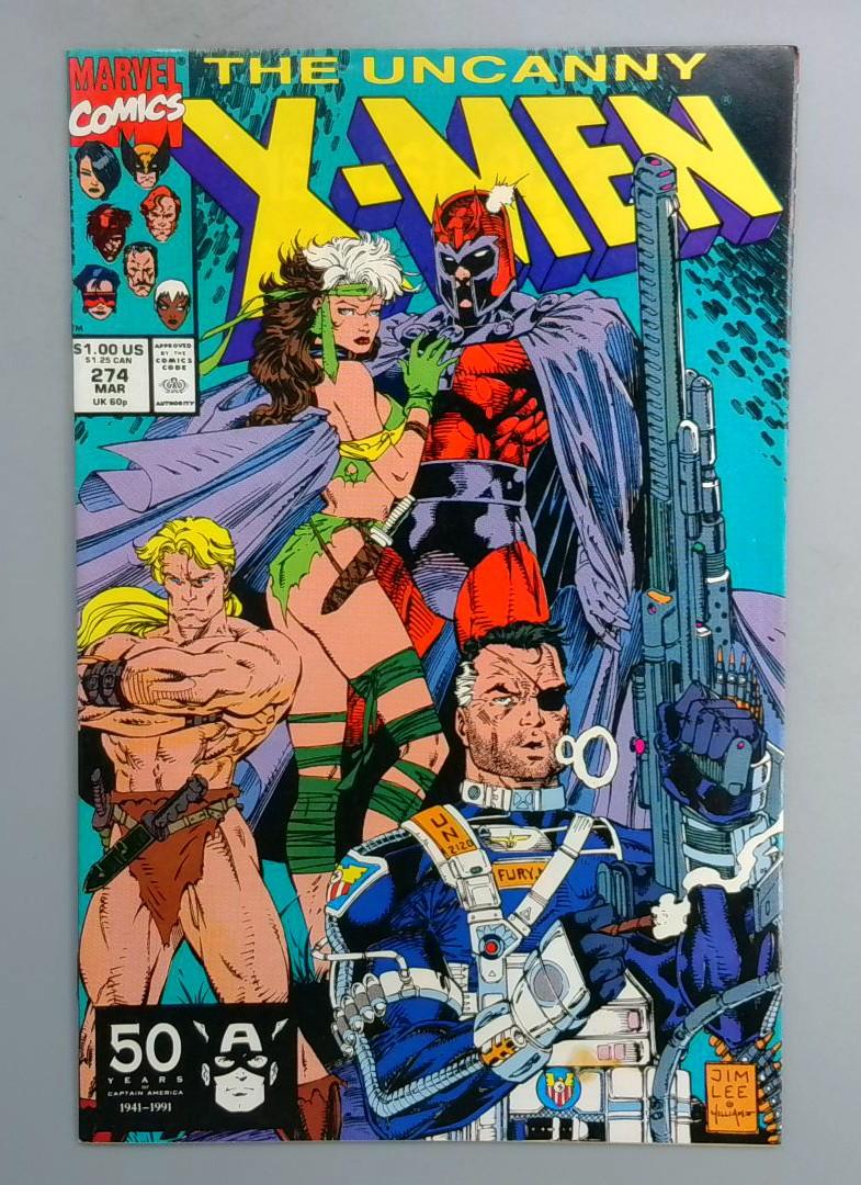 Uncanny X-Men #274 NM Jim Lee Marvel 1991 TW1