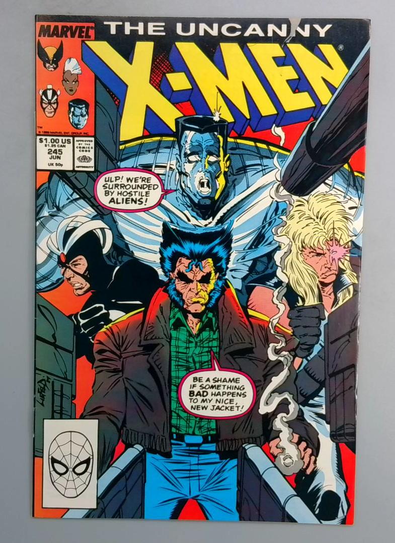 Uncanny X-Men #245 VF+ Rob Liefeld Marvel 1989 TW1