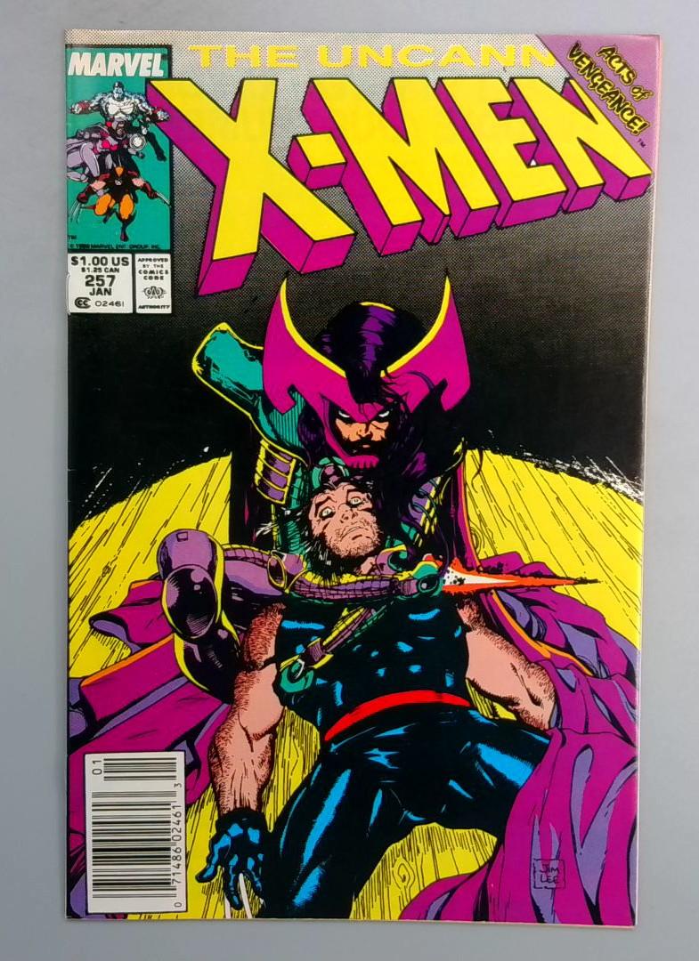 Uncanny X-Men #257 NM Newsstand Marvel 1990 TW1