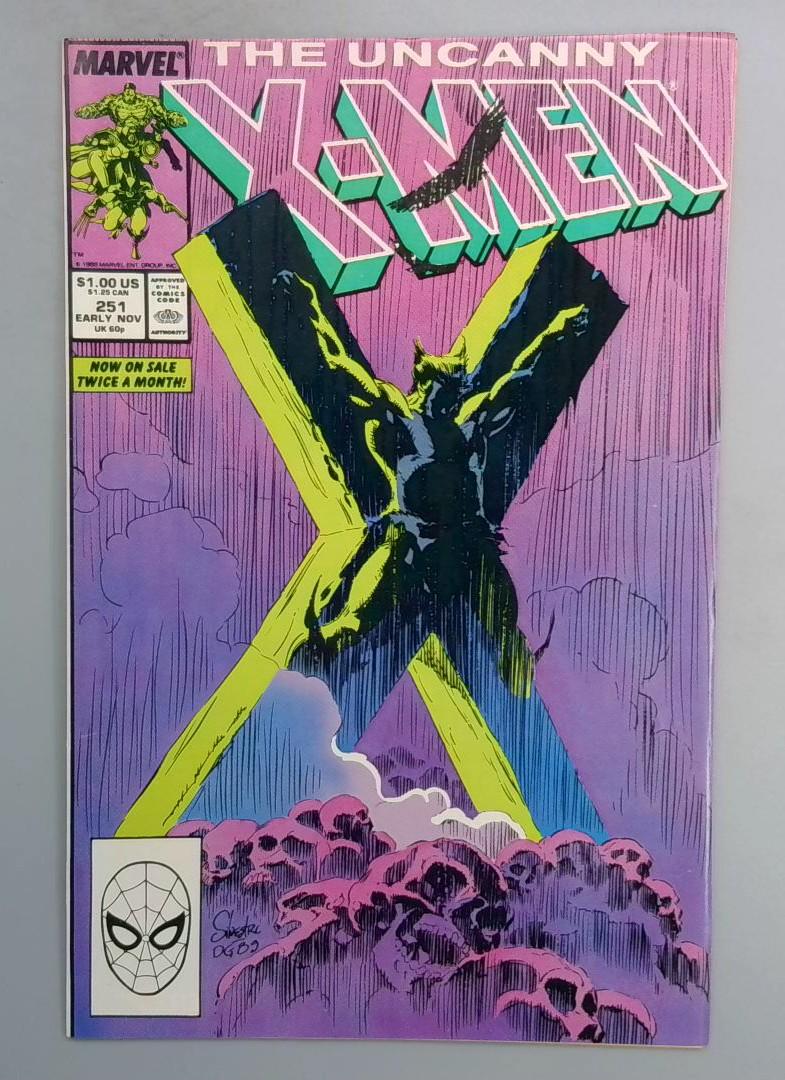 Uncanny X-Men #251 VF/VF+ ICONIC COVER 🔥 Marvel Comics 1989 TW1