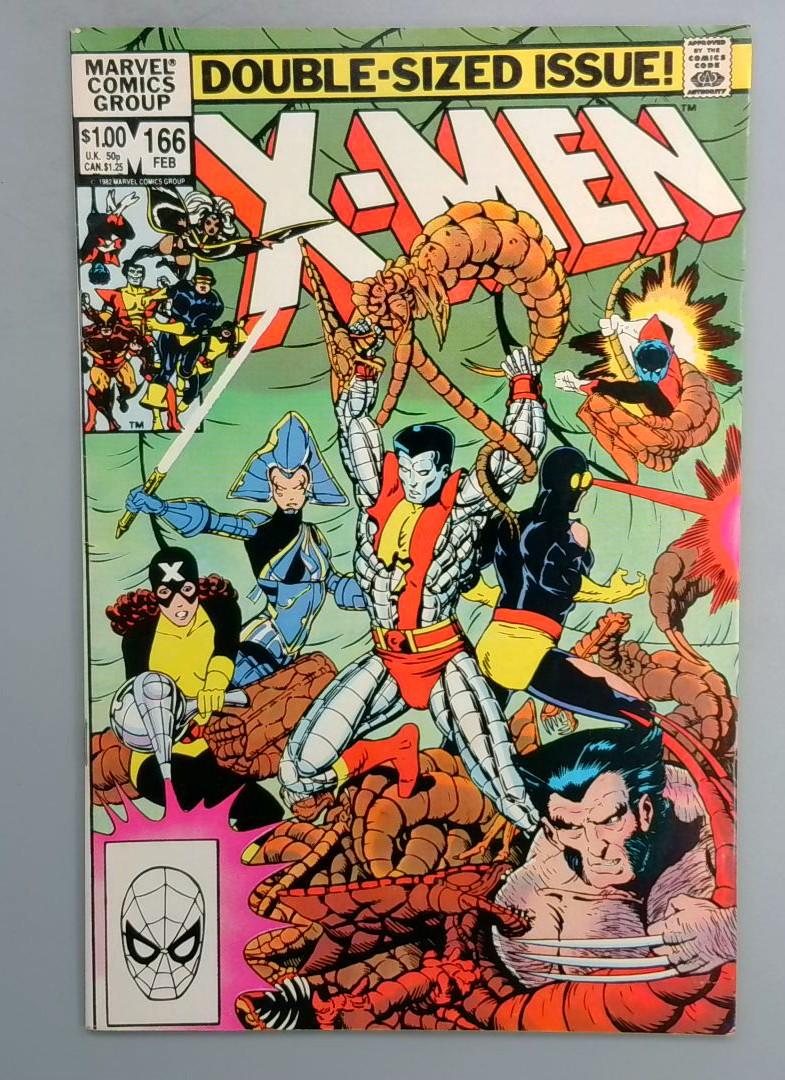 Uncanny X-Men #166 VF- 1st Lockheed Marvel 1983 TW1