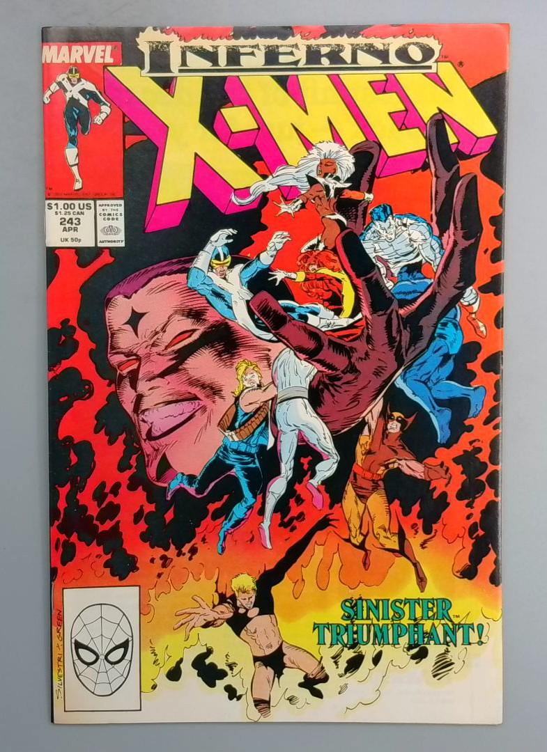 Uncanny X-Men #243 DIRECT EDITION Marvel 1989 TW1