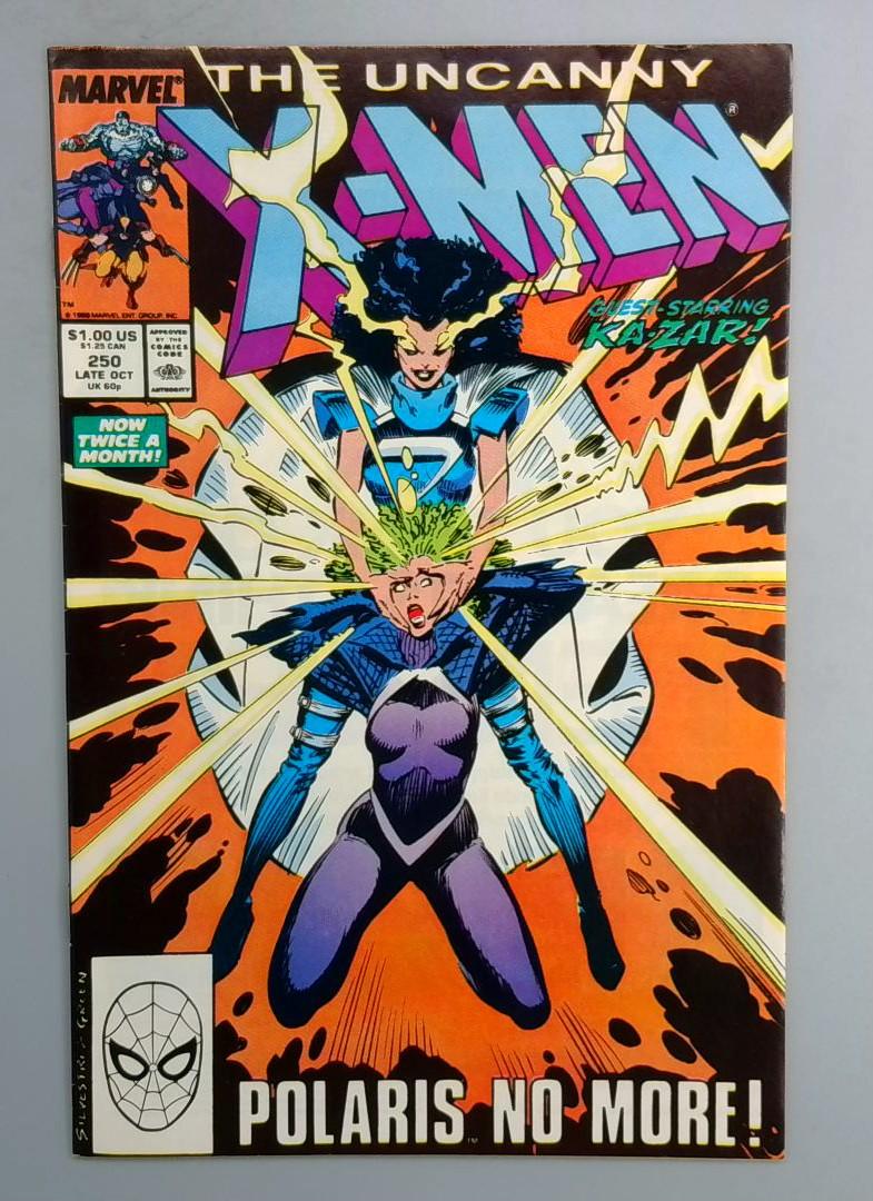 UNCANNY X-MEN #250 1st appearance of Worm DIRECT EDITION Marvel 1989