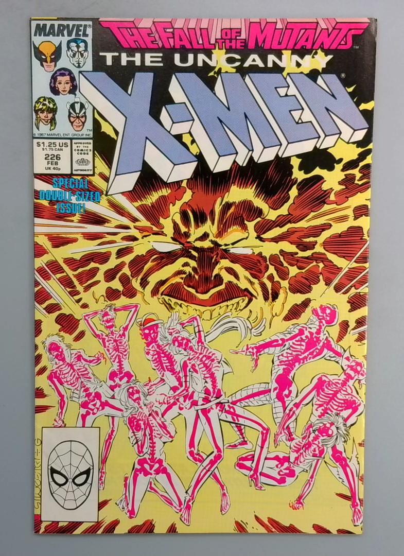 Uncanny X-Men #226 VF Fall Of The Mutants Marvel 1988 TW1