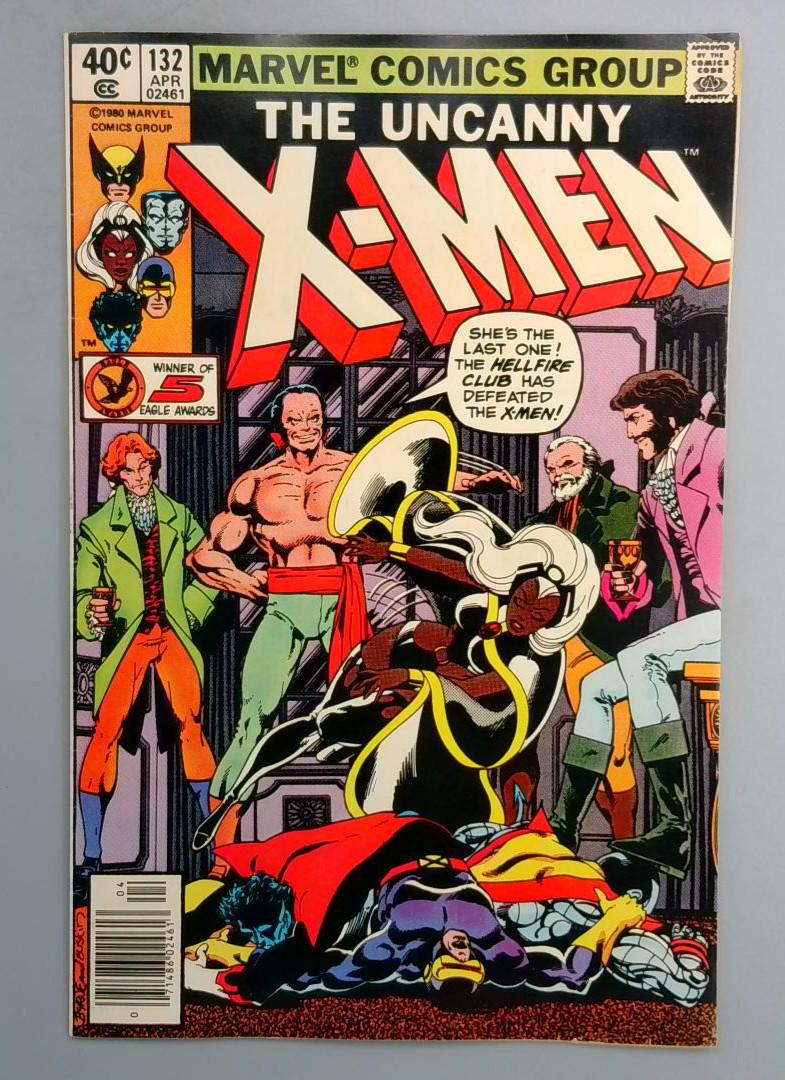 Uncanny X-Men #132 1st Hellfire Club, Newsstand Marvel 1980