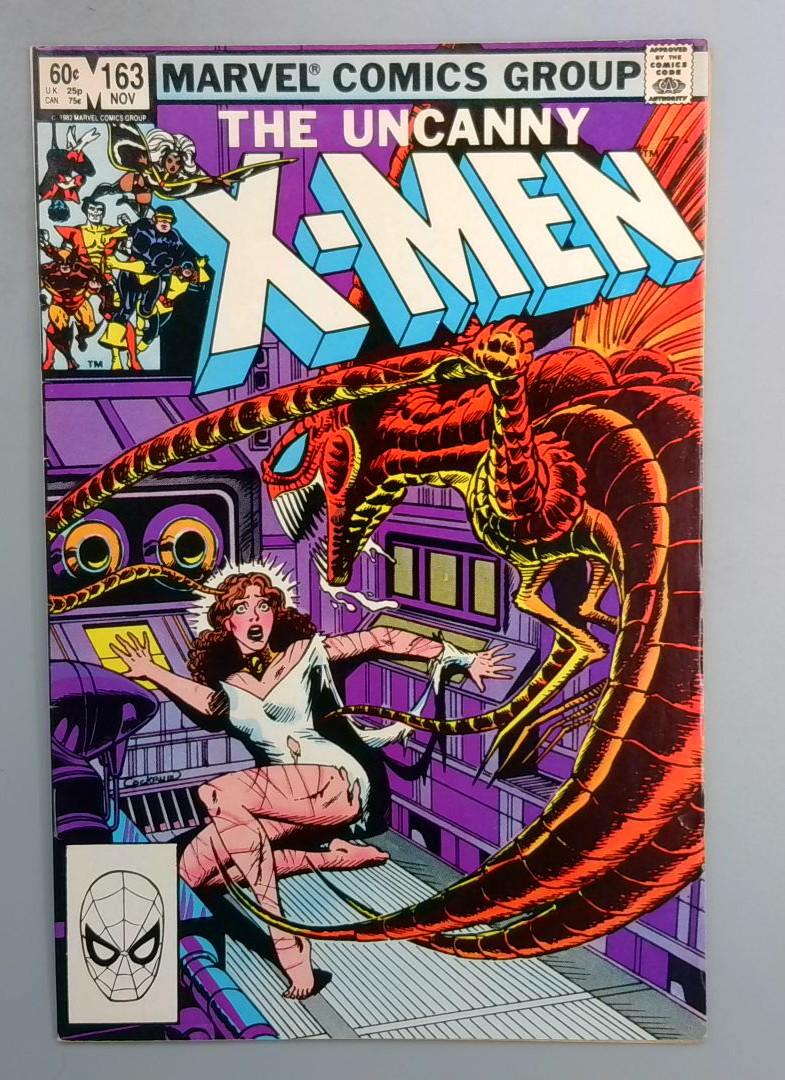Uncanny X-Men #163 VF+ Origin of Binary Marvel 1982 TW1
