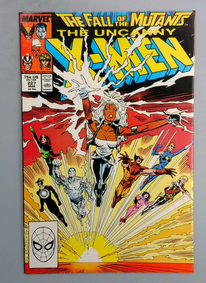 Uncanny X-Men #227 NM Fall of the Mutants Marvel 1988 TW1