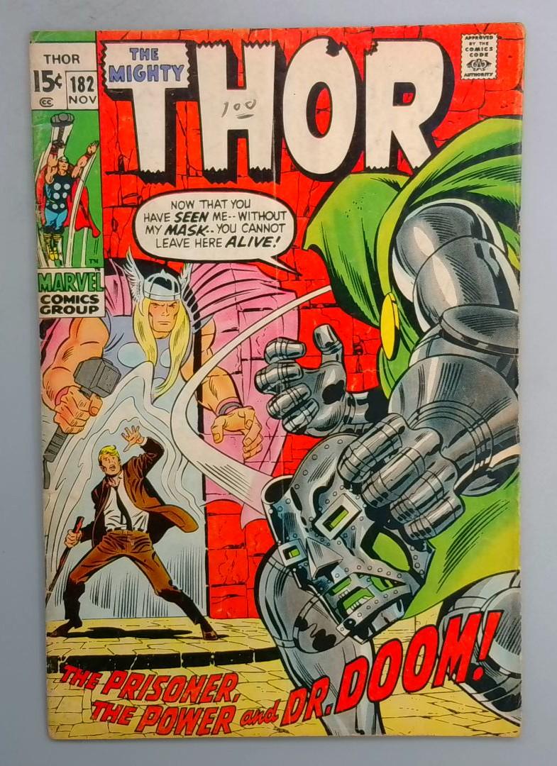 Thor #182 VG Dr. Doom, Marvel 1970 FE1