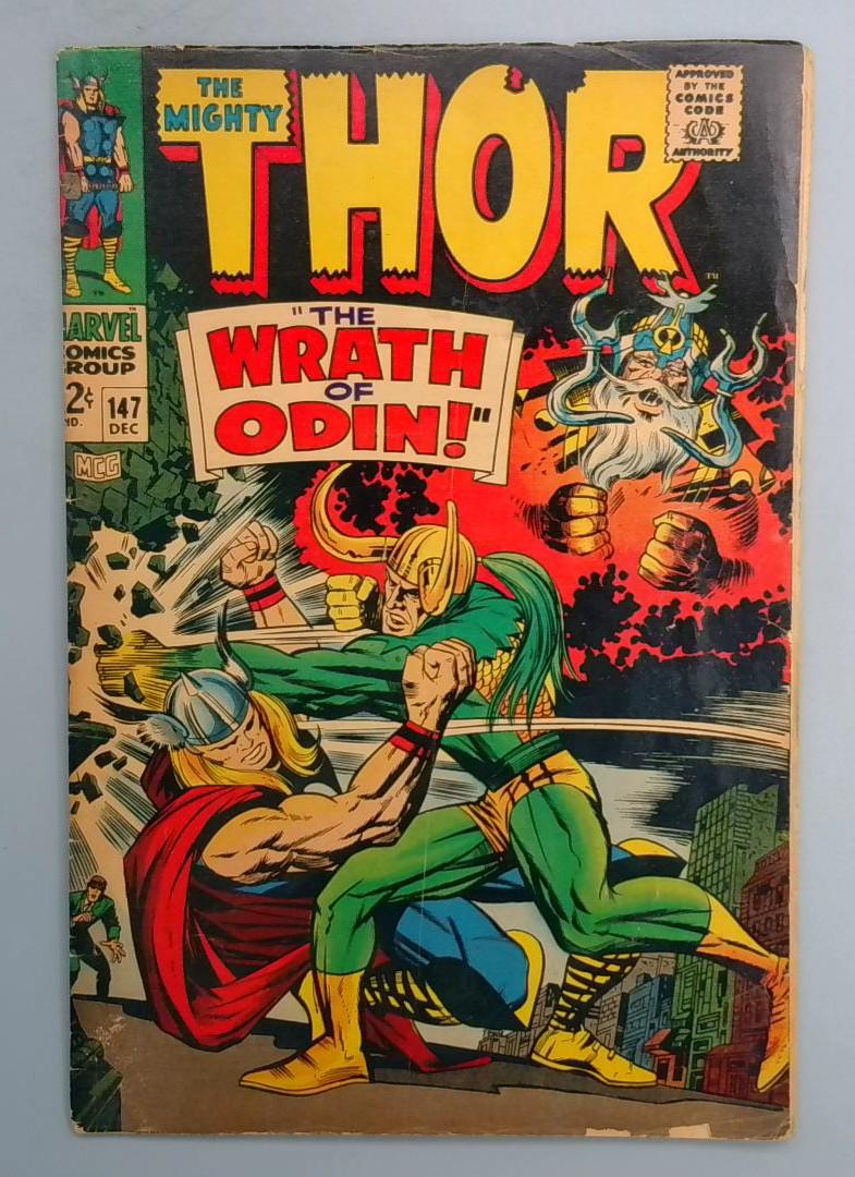 Thor #147 VG Circus of Crime Appearance Marvel 1967 FE1