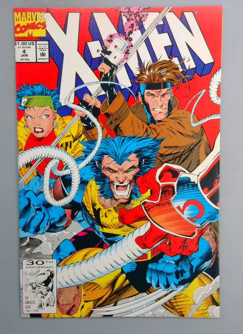 X-Men #4 NM- 1st Full Appearance of Omega Red Marvel 1992 FE1
