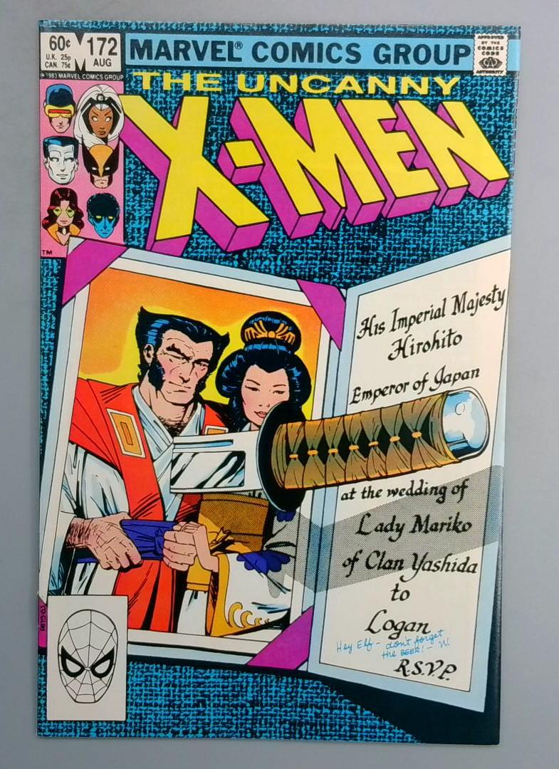 Uncanny X-Men #172 NM Wolverine Wedding Marvel 1983 FE1