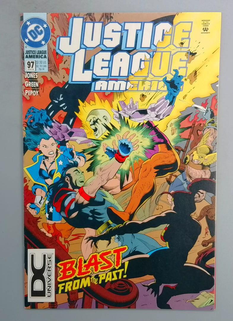 Justice League America #97 NM DC Universe Logo DC 1995 FE1