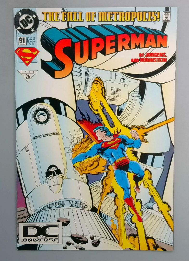 Superman #91 NM DC Universe Logo DC, 1994 FE1