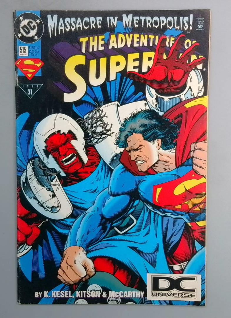 Adventures of Superman #515 DC Universe Logo DC 1994 FE1
