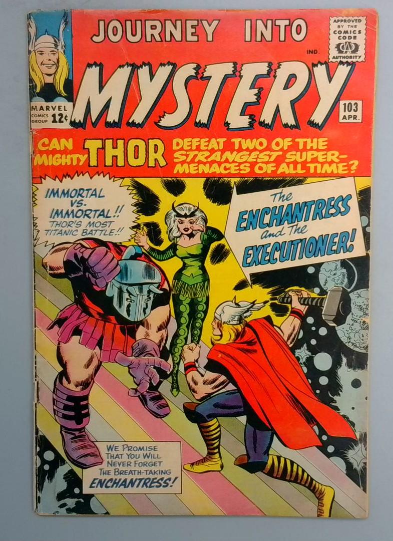 Journey into Mystery #103 VG- 🔥 1st Enchantress, Executioner Marvel 1964 JR1