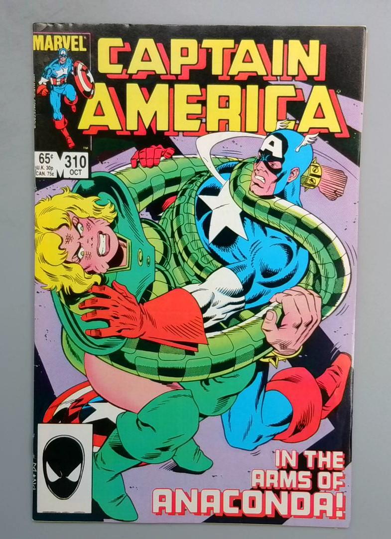 CAPTAIN AMERICA #310 1st Serpent Society Marvel 1985
