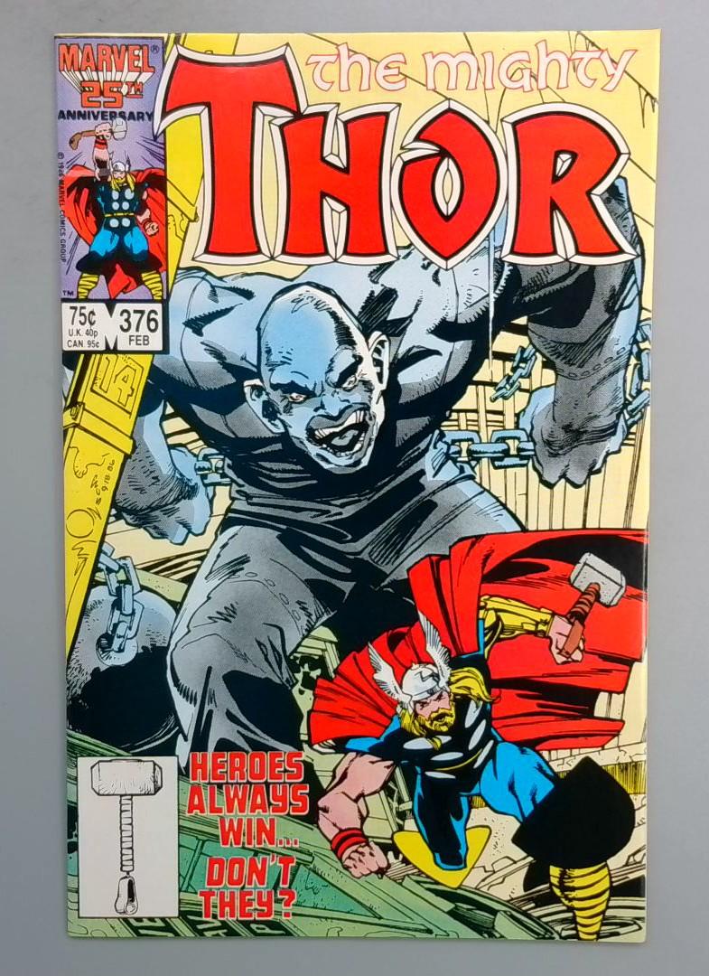 Thor #376 NM Absorbing Man Marvel 1986 JR1