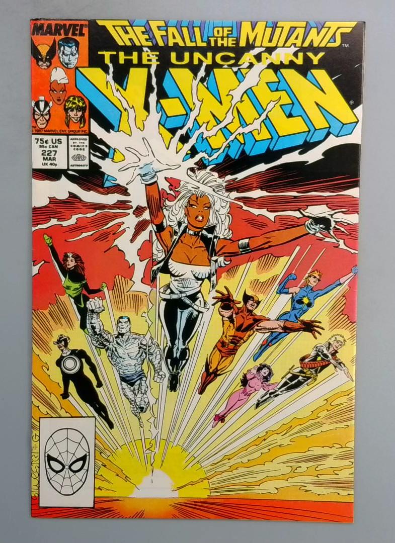 Uncanny X-Men #227 VF Fall of the Mutants Marvel 1988 JR1