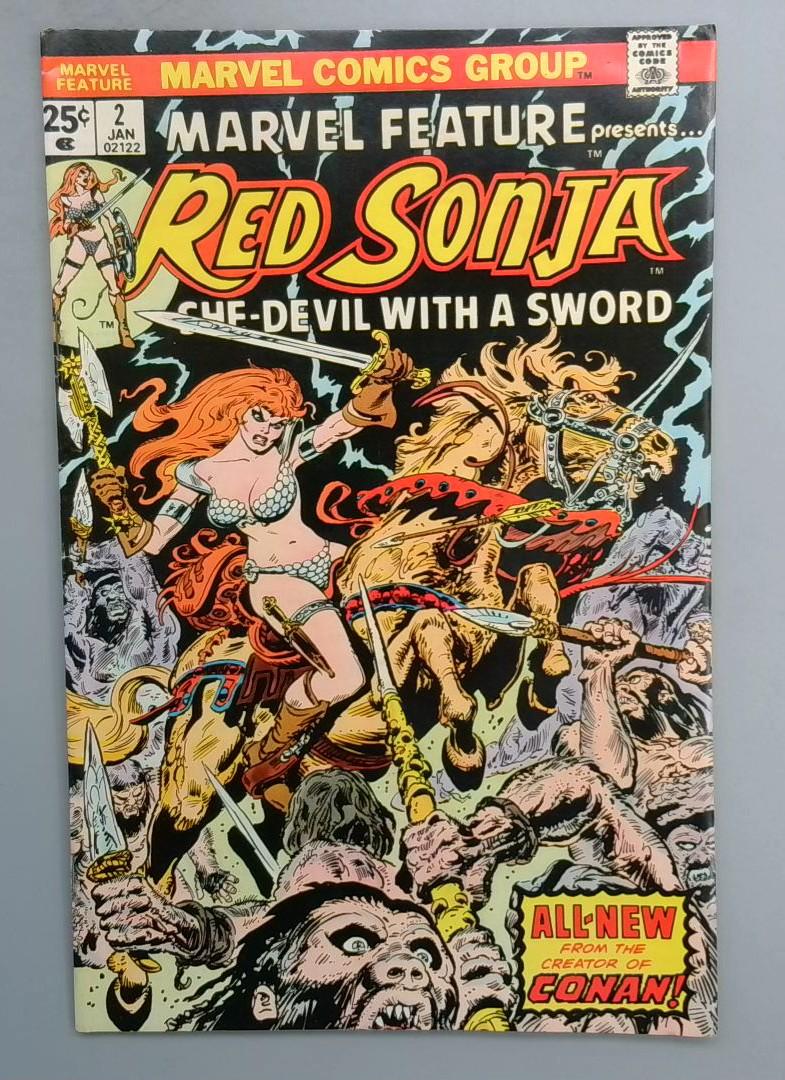 Marvel Feature #2 VF Red Sonja, Marvel Comics, 1976 SN1