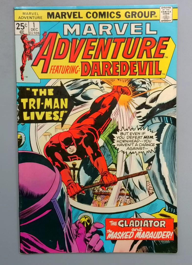 Marvel Adventure #1 VF Featuring Daredevil, Marvel Comics, 1975 SN1