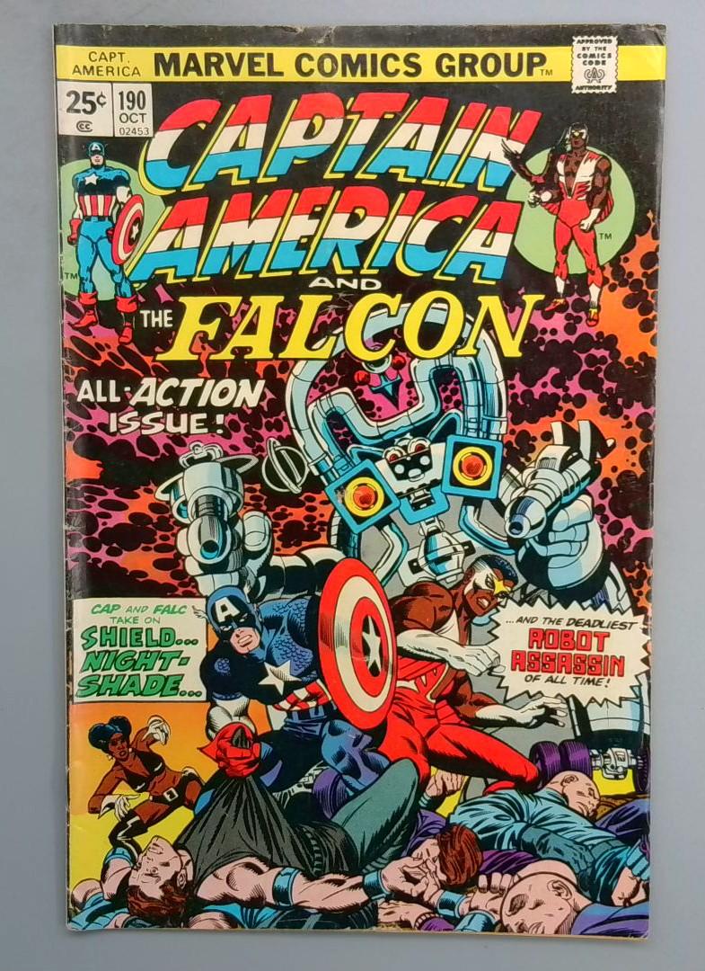 Captain America #190 VG+ Nightshade Marvel 1975 SN1