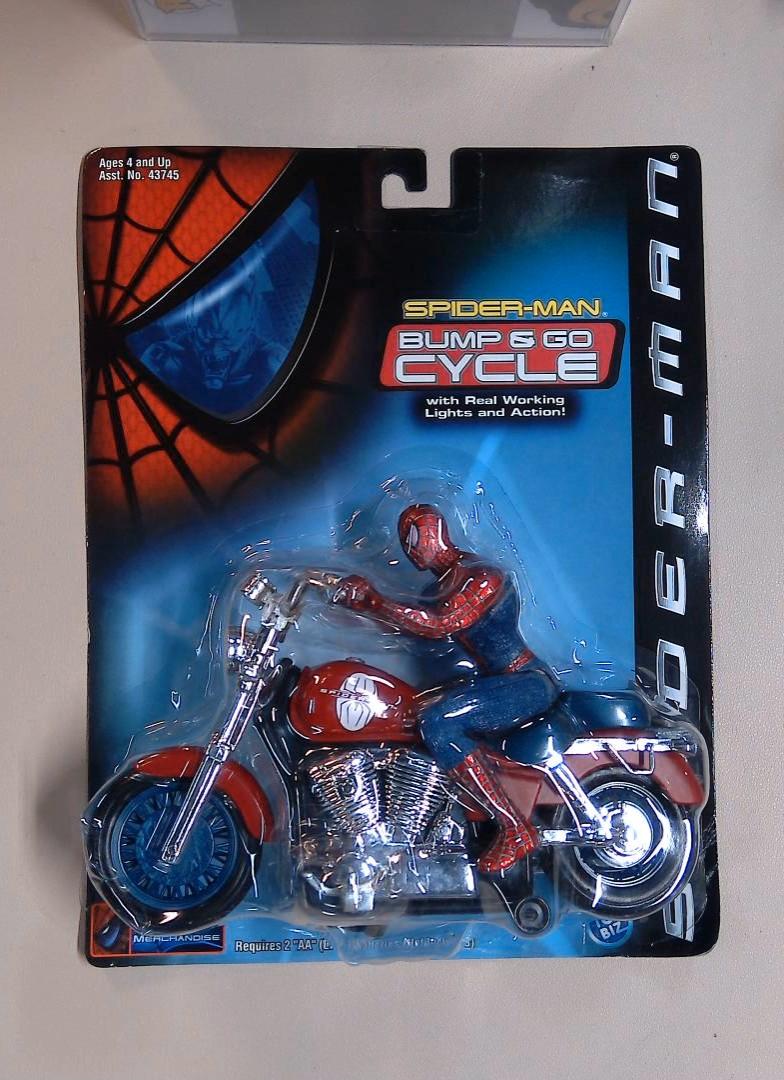 Spider-Man Bump & Go Cycle, Spider-Man, Toy Biz, 2002