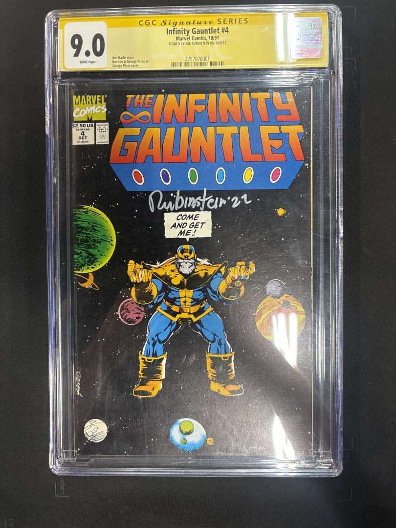 Infinity Gauntlet #1, SS Rubinstein, CGC 9.0, Marvel, 1991