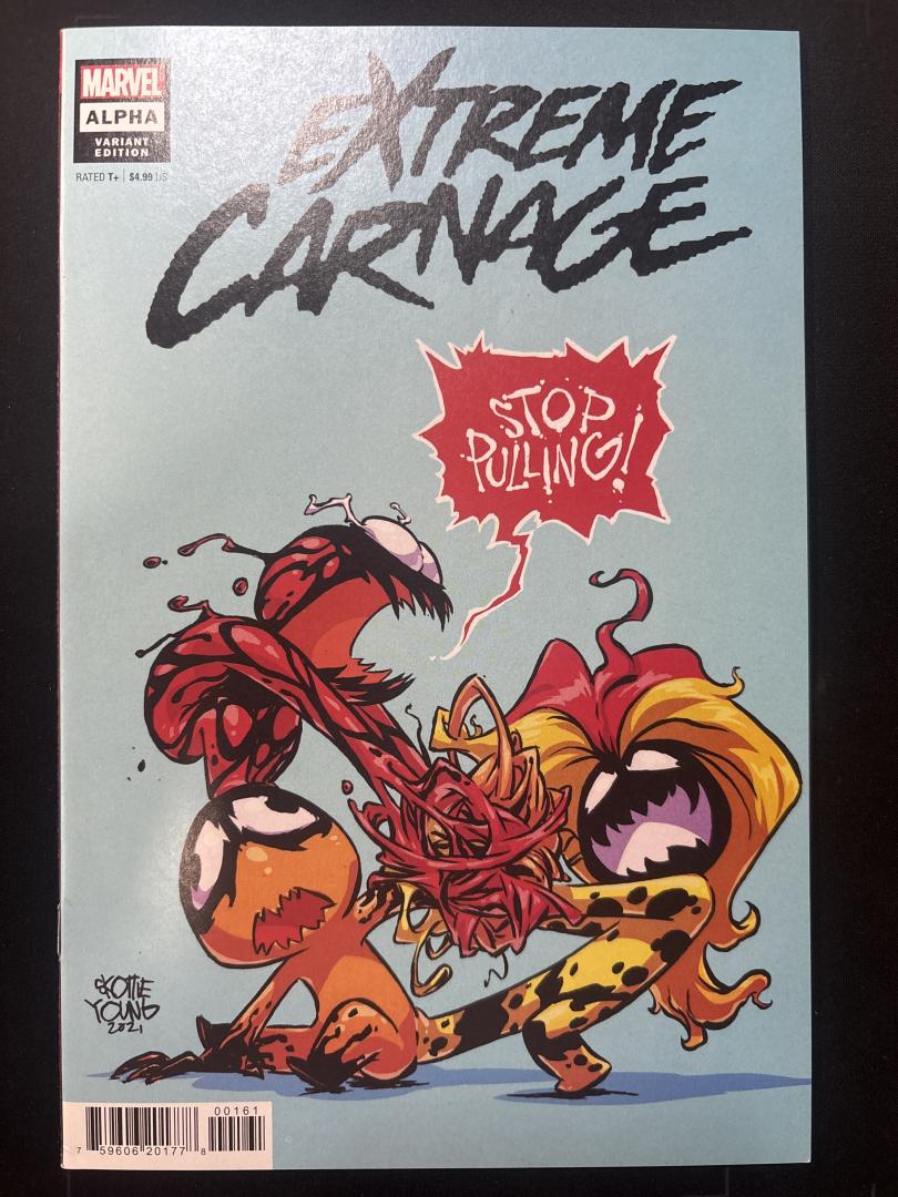 Extreme Carnage #1,  NM Scottie Young Variant Edition, Marvel, 2021